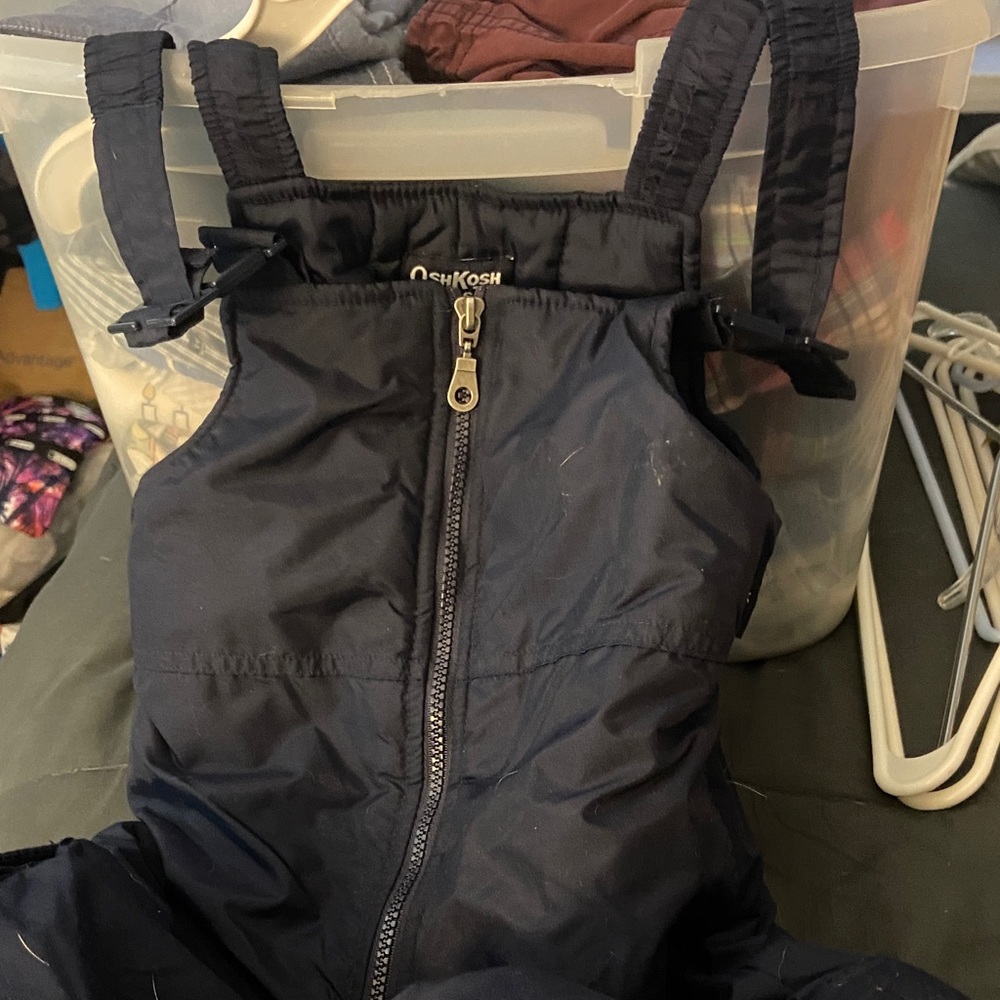 OshKosh Navy Kids Snow Bib Overalls Size M (5-6)